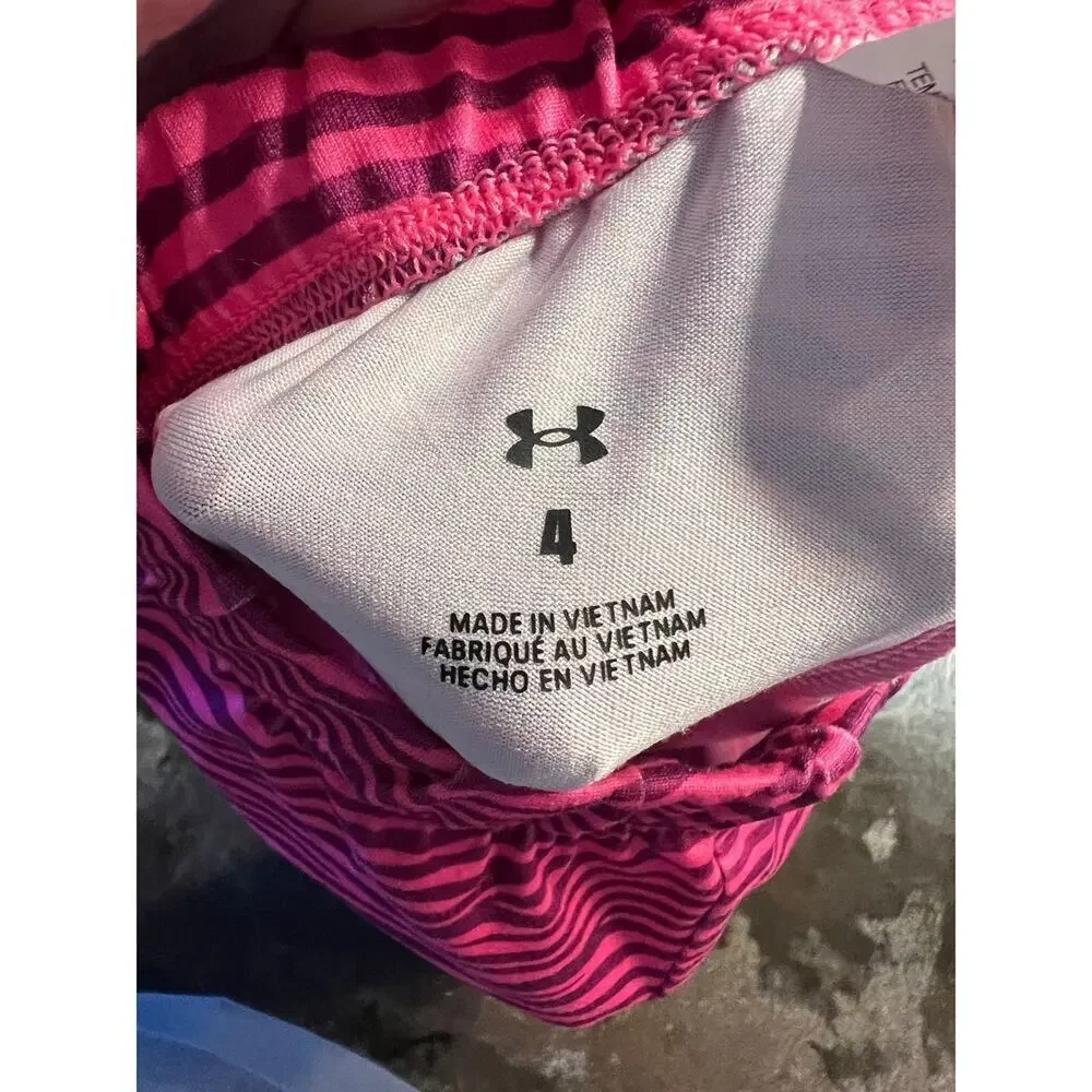 Under Armour Athletic Set Size 4 Heart Zebra Graphic